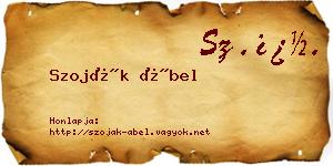Szoják Ábel névjegykártya